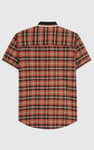 Mens Short Sleeve Shirt With Rib Collar