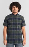 Mens Short Sleeve Shirt With Rib Collar