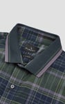 Mens Short Sleeve Shirt With Rib Collar