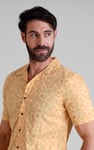 Pencilled Revere Collar Short Sleeve Shirt