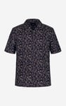 Pencilled Revere Collar Short Sleeve Shirt