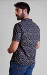 Pencilled Revere Collar Short Sleeve Shirt