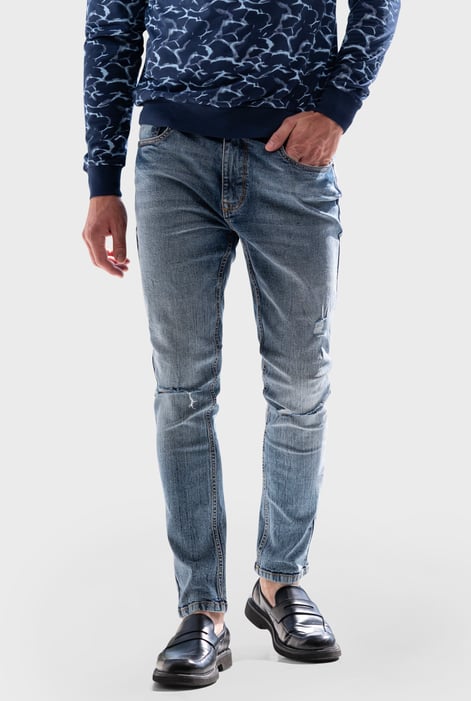 Mid Blue Enorsia Authentic Skinny Fit Blue Jeans