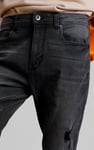 Enorsia Washed Black Skinny Fit Jeans