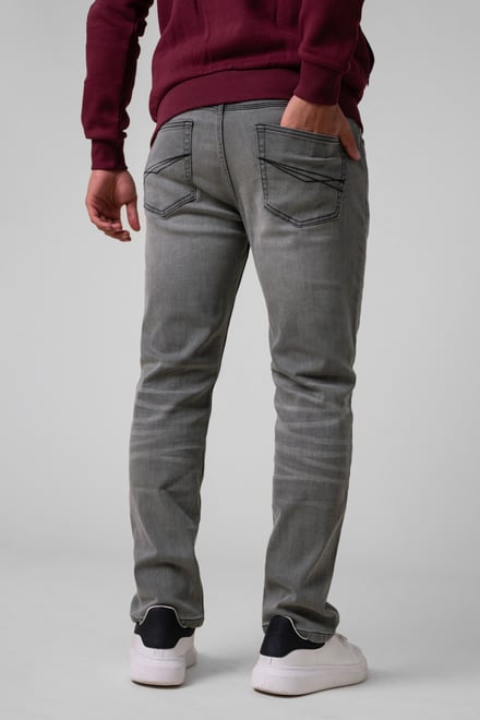 Mens Loose Fit Grey Jeans