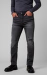 Regular Fit Distressed Stretch Denim Jeans