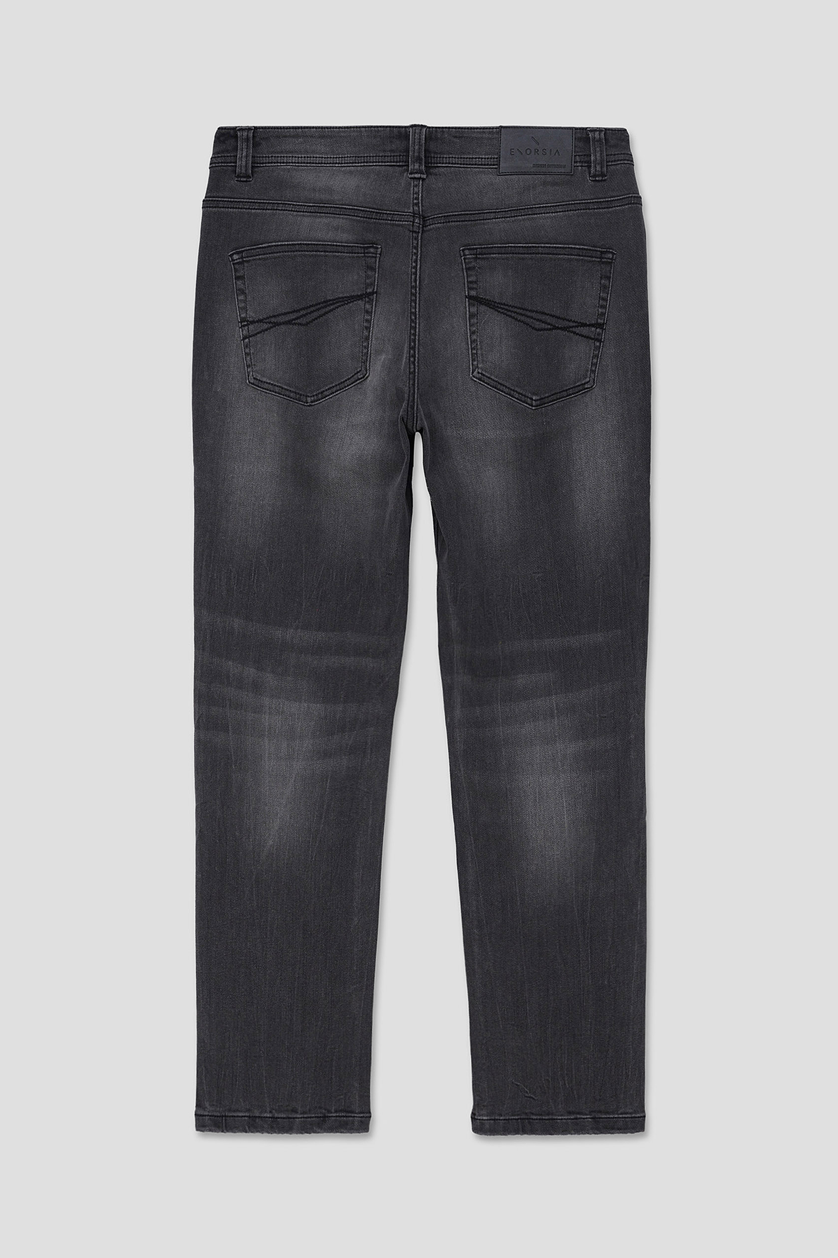 Regular Fit Distressed Stretch Denim Jeans