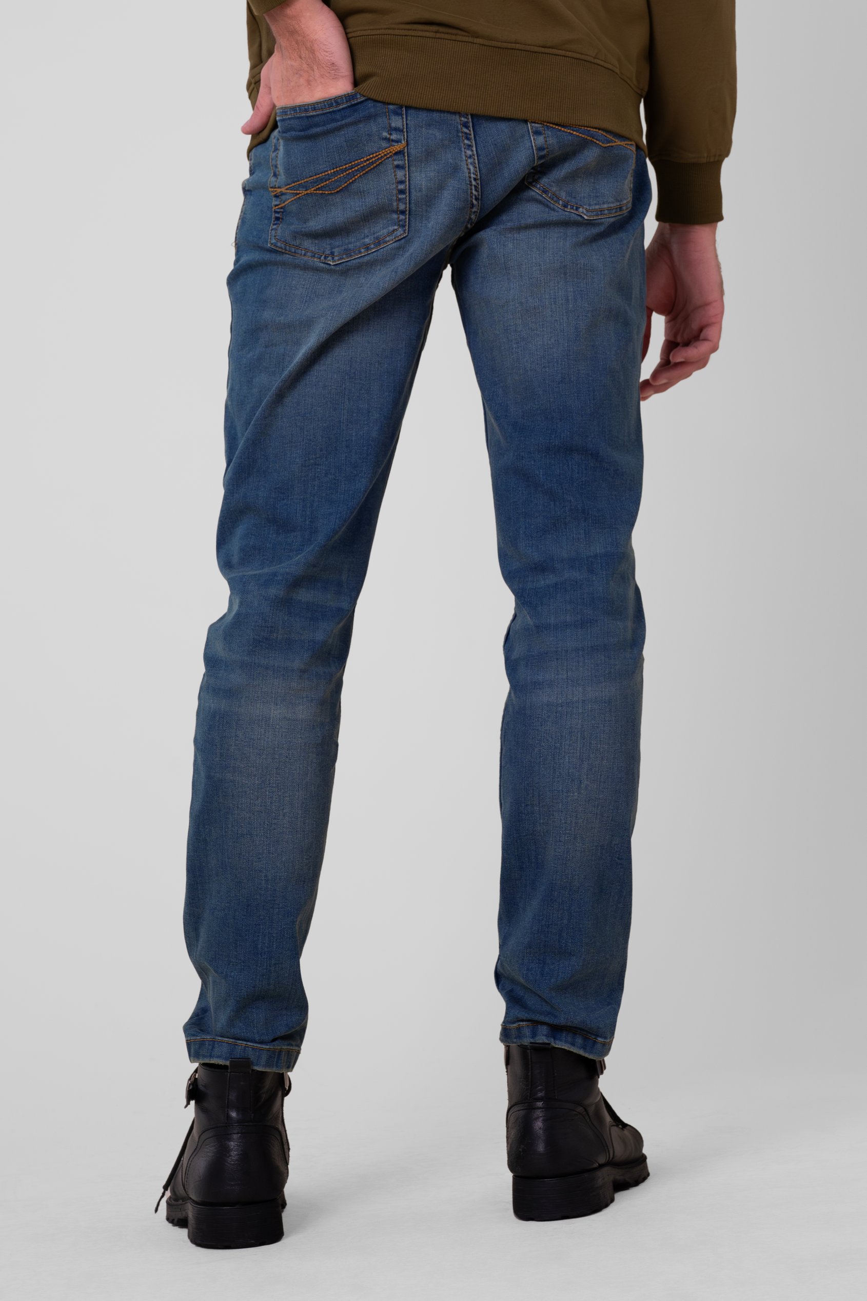 Mens Vintage Slim Fit Tapared Jeans