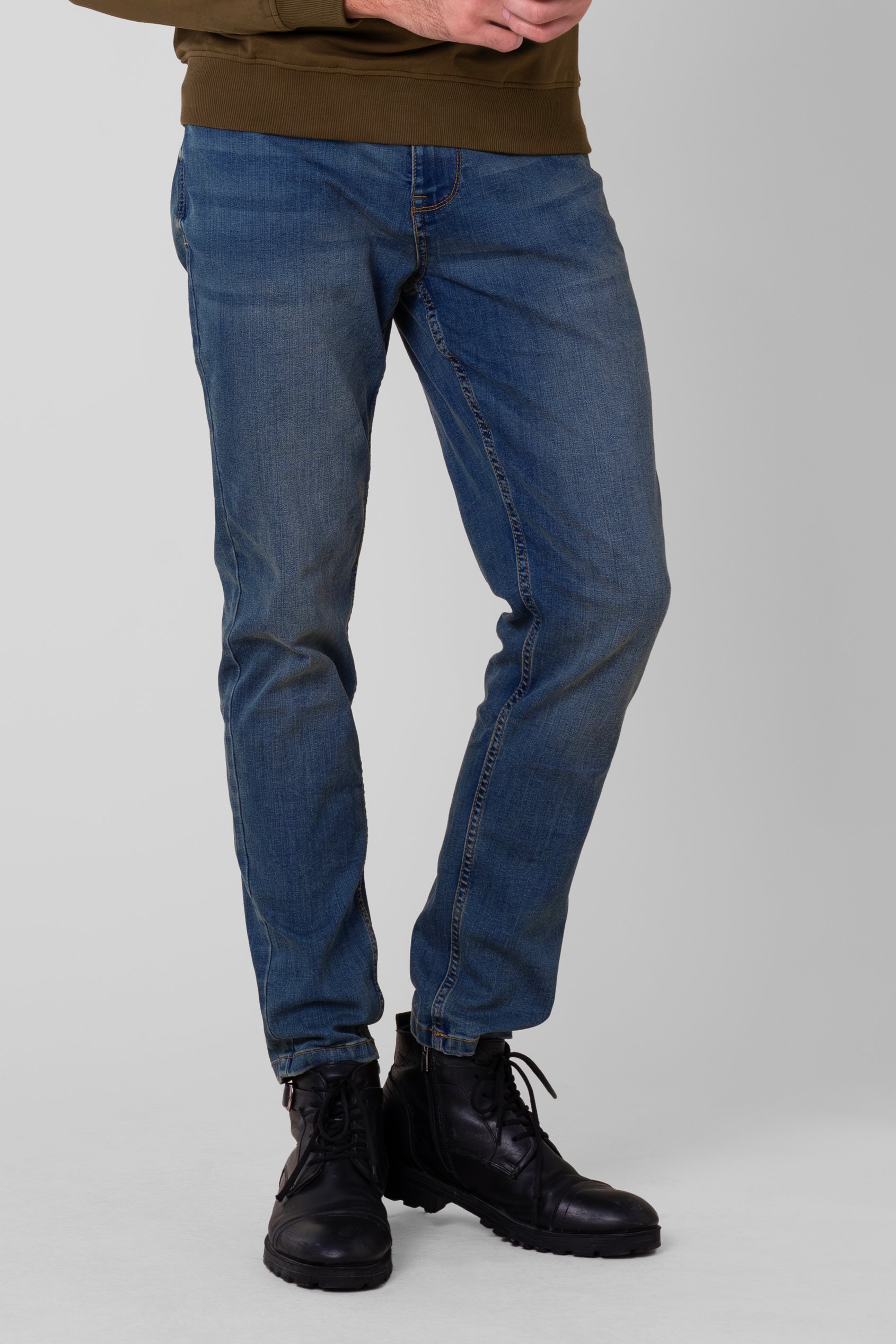 Mens Vintage Slim Fit Tapared Jeans