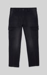 Mens Regular Fit Stretch Utility Jeans