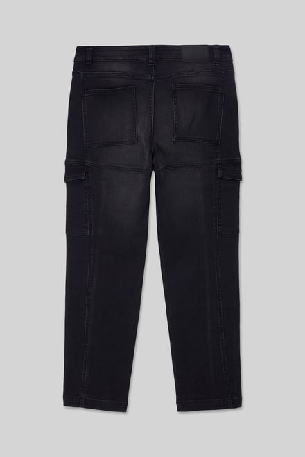 Mens Regular Fit Stretch Utility Jeans
