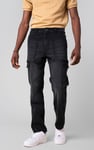 Mens Regular Fit Stretch Utility Jeans