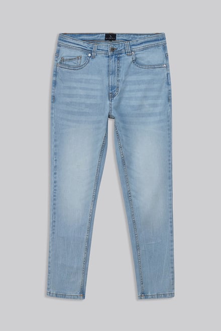 Mens Cotton Blend Slim Fit Jeans
