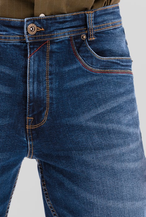Deep Blue Enorsia Authentic Straight Leg Jeans