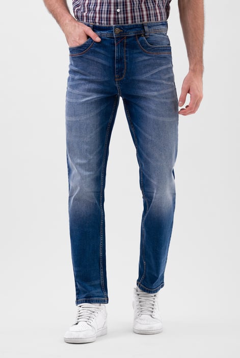 Mid Blue Enorsia Authentic Straight Leg Jeans