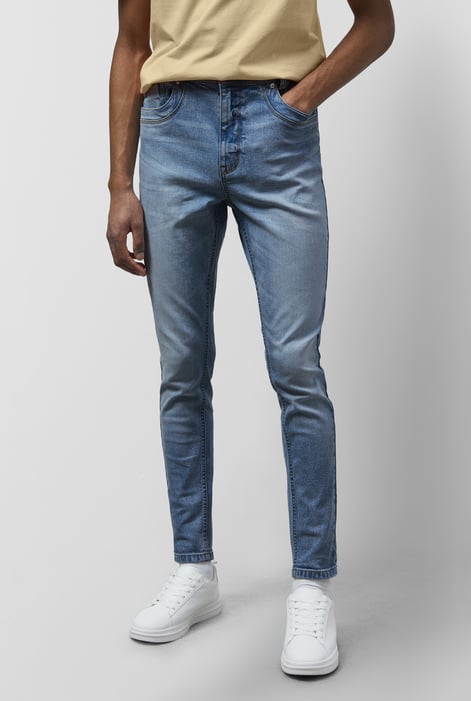 Mid Blue Stretch Skinny Fit Jeans