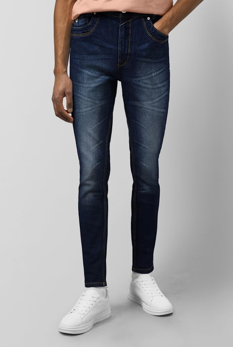 Mid Blue Stretch Skinny Fit Jeans