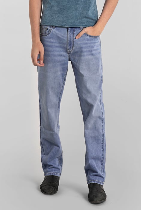 Mens Sky Loose Fit Blue Jeans