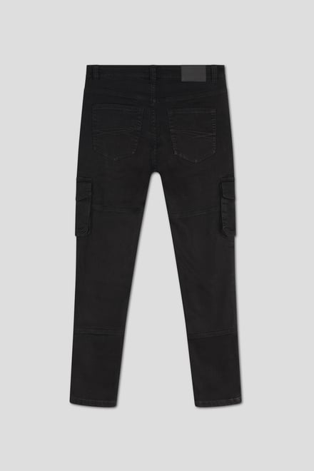 Mens Skinny Fit Cargo Jeans
