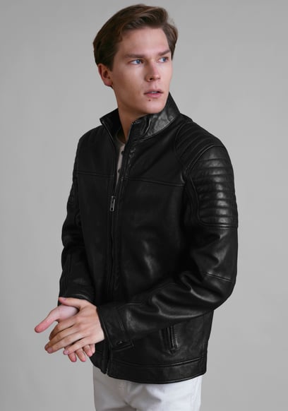 Classic Mens Premium Leather Jacket