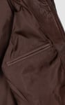Smart Zip-Up Genuine Leather Biker Jacket