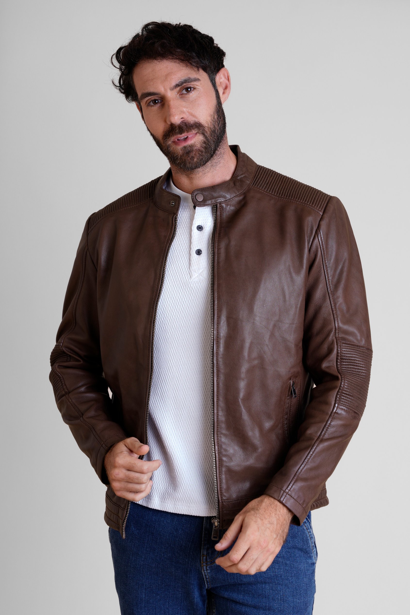 Mens Premium Biker Leather Jacket