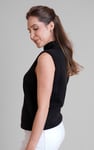 Sleeveless Roll Neck Knit Vest