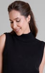 Sleeveless Roll Neck Knit Vest