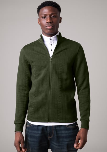 Mens Premium Texture Jersey Jacket