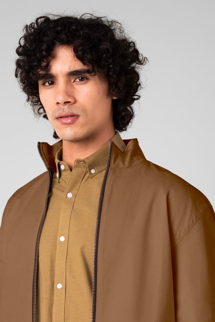 Mens Stretch Twill Harrington Jacket