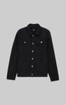 Men's Washed Black Denim Jacket