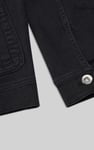Men's Washed Black Denim Jacket