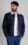 Men's Borg Lined 100% Cotton Denim Jacket