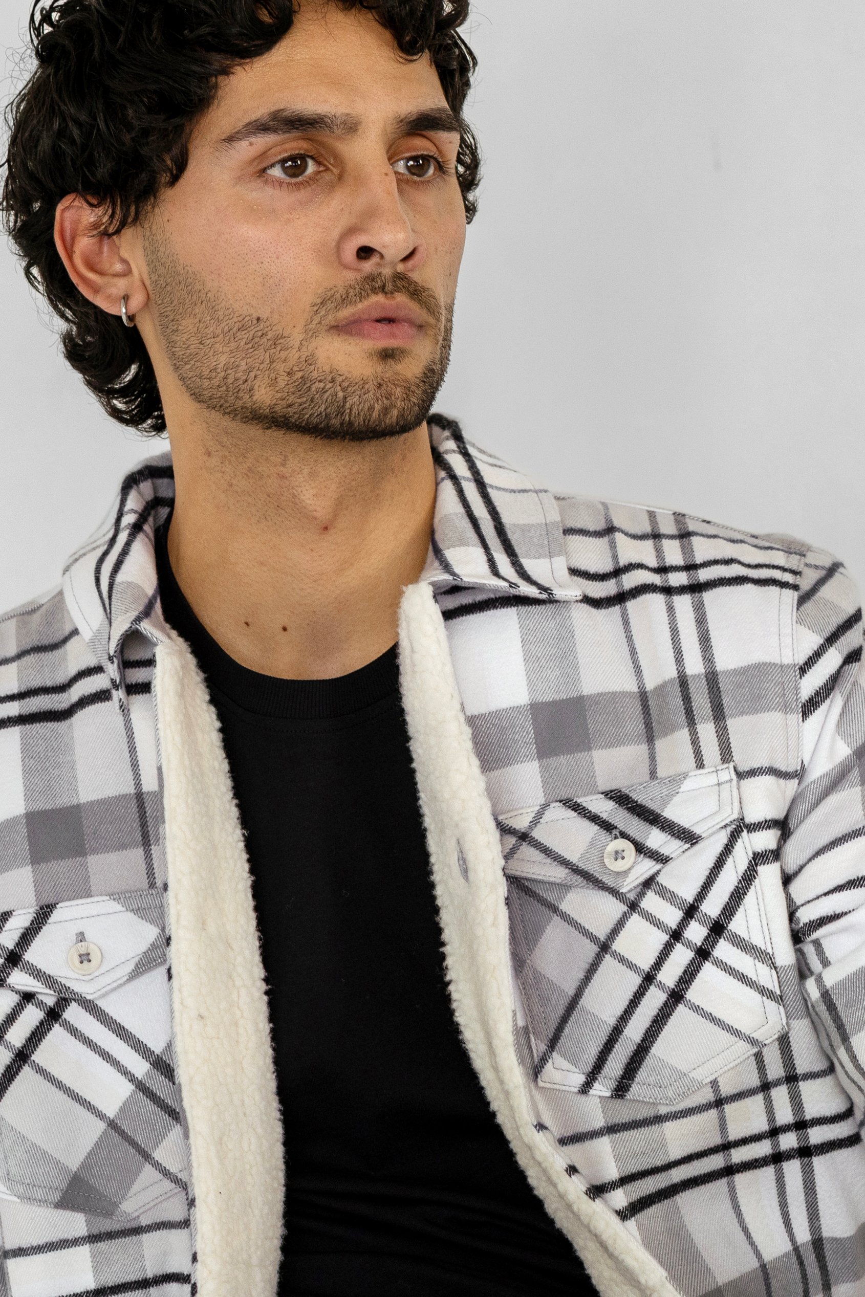 Men's Heritage Plaid Borg Lined Shacket