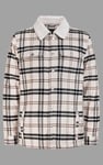 Tartan Check Borg Lined Shacket