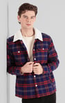 Tartan Check Borg Lined Shacket