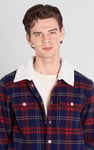 Tartan Check Borg Lined Shacket