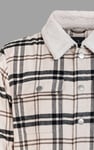 Tartan Check Borg Lined Shacket