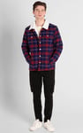 Tartan Check Borg Lined Shacket