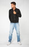 Funnel Neck Zip Through Sweatshirt