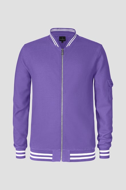 Heavy Waffle Bomber Jacket