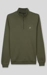 Elbow Patch Half Zip Sweatshirt