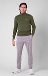 Elbow Patch Half Zip Sweatshirt