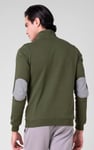 Elbow Patch Half Zip Sweatshirt