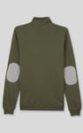 Elbow Patch Half Zip Sweatshirt
