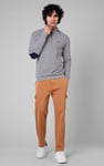Elbow Patch Half Zip Sweatshirt