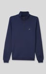 Elbow Patch Half Zip Sweatshirt