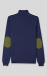 Elbow Patch Half Zip Sweatshirt