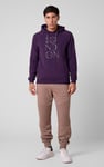 Raglan Sleeve Chest Print Hoodie