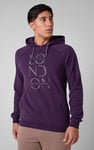 Raglan Sleeve Chest Print Hoodie